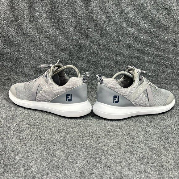FootJoy FJ Flex Spikeless Golf Shoes Men's Size 11.5 Grey Blue Athletic Sneakers - Picture 6 of 11